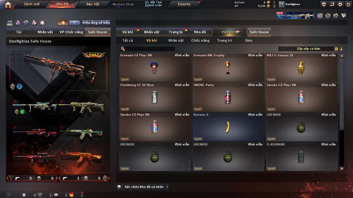 shop acc cf uy tin gia re
